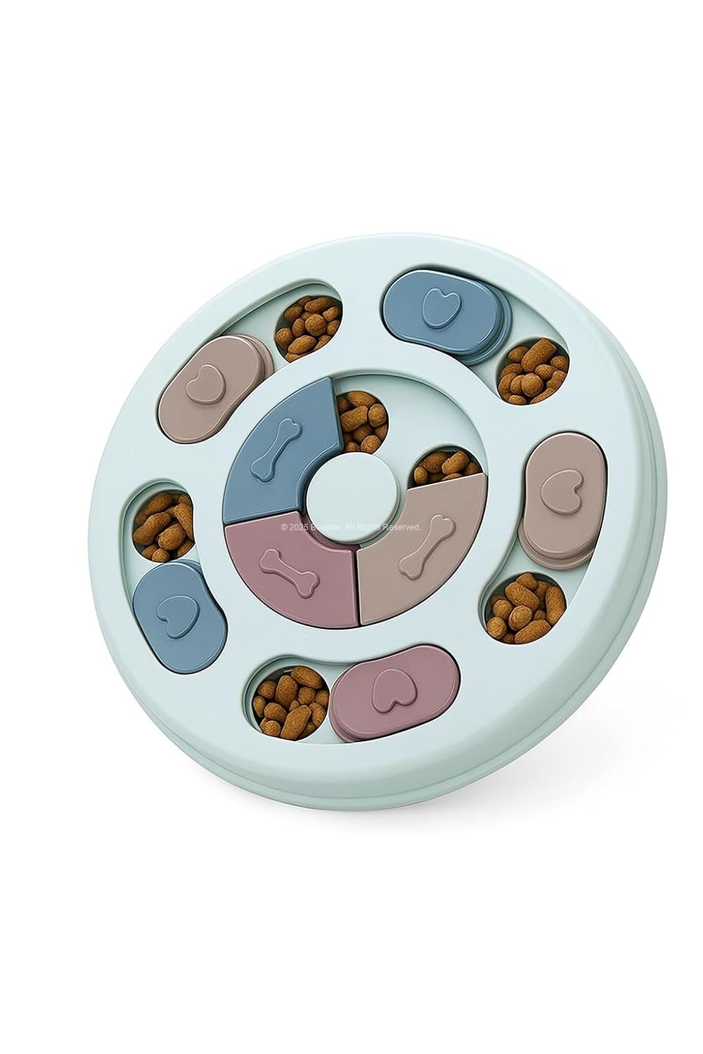 Busstier Köpek Mama Bulmaca Oyuncağı Zeka Geliştirici Yavaş Besleyici Gıda Dağıtıcı Dönerek Açılan Kapaklı Ödül Oyunu Antistres Eğitici Evcil Hayvan Oyuncağı