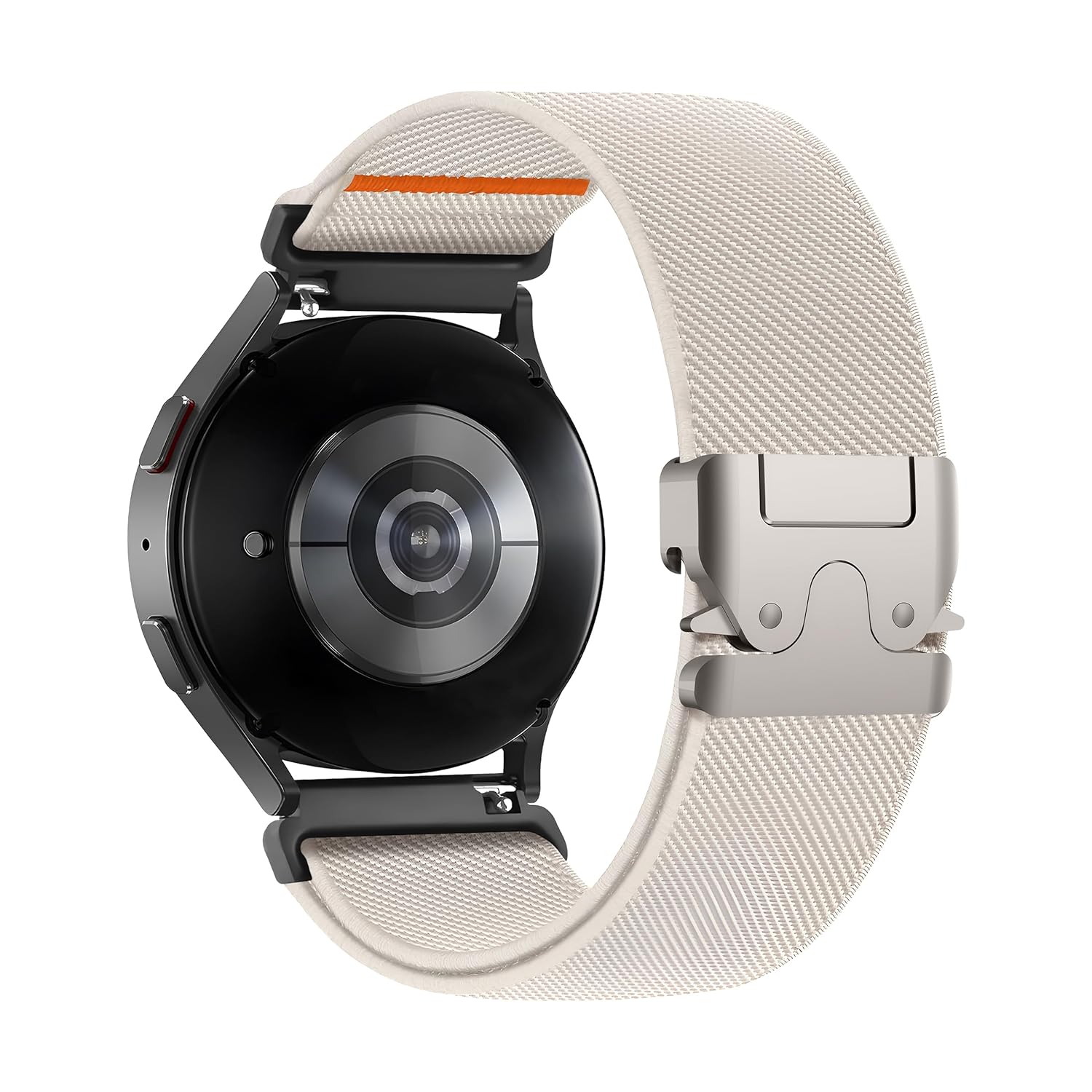 Teknoft 22mm ile Uyumlu Saatler için Steel Loop 46mm Yumuşak Kumaş Kordon HUAWEI Watch (GT6 Pro/GT6/GT5 Pro/GT5/GT4/Watch 4 Pro/GT3/GT3 Pro/GT2/GT2 Pro) (Krem)
