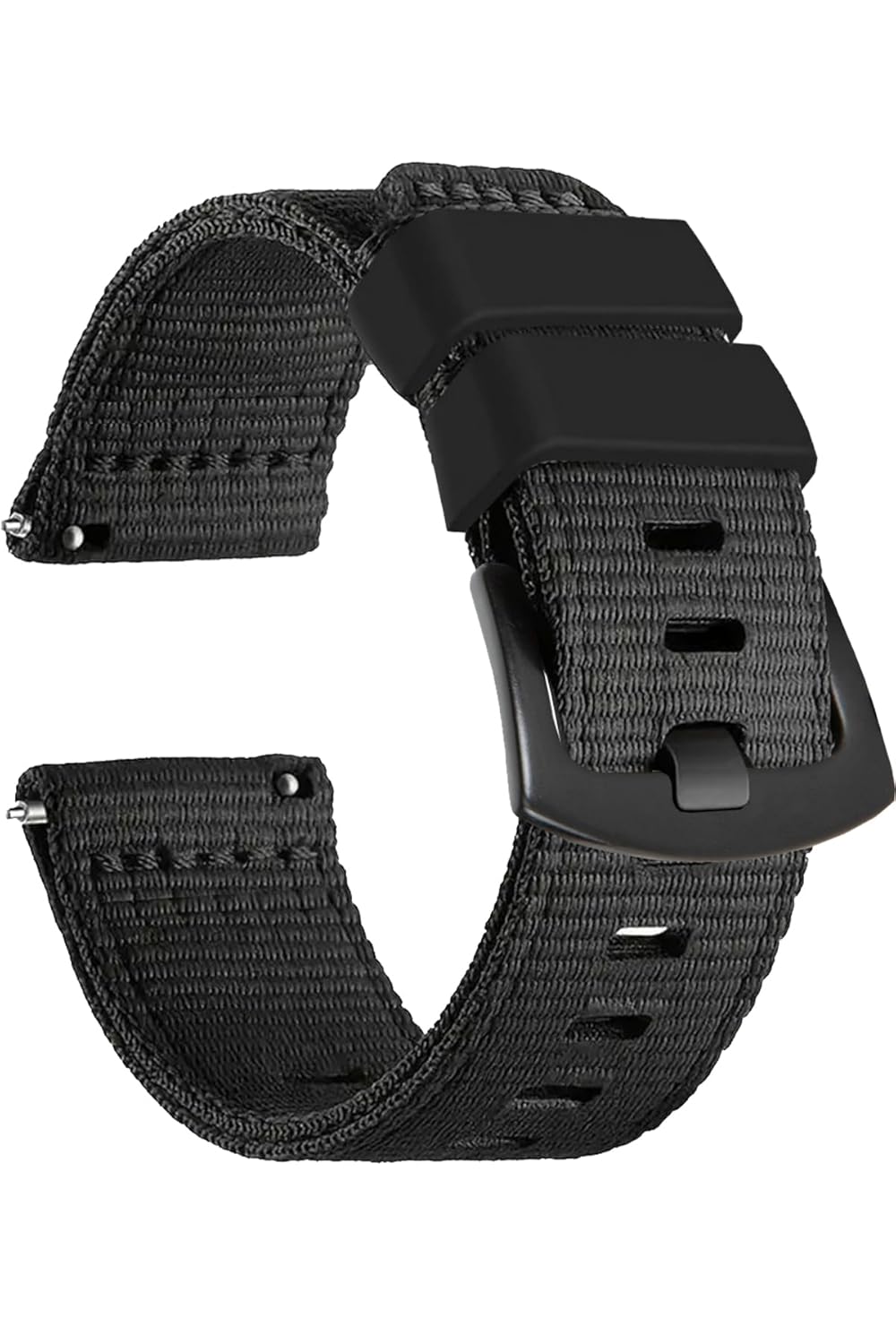 Huawei Watch Gt Gt2 Gt3 Gt4 Gt5 Pro 46mm-Xiaomi Watch 5 Active-lite Uyumlu 22mm Nato Perlon Kumaş Saat Kordonu Kayışı NT1 (Siyah)