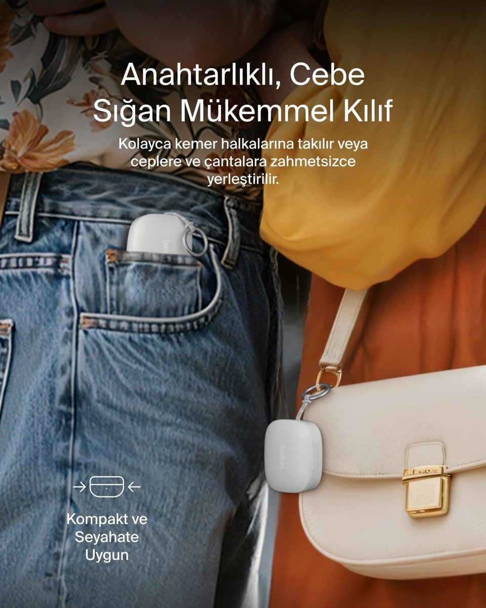 Belkin SoundForm Anywhere Kablosuz Kulak İçi Kulaklık, Hafif, Uzun Süreli Konfor Sunan Bluetooth Kulaklıklar, iPhone, iPad, Tablet, Dizüstü Bilgisayar, Bisiklet, Koşu için IPX4 Suya Dayanıklı, Beyaz