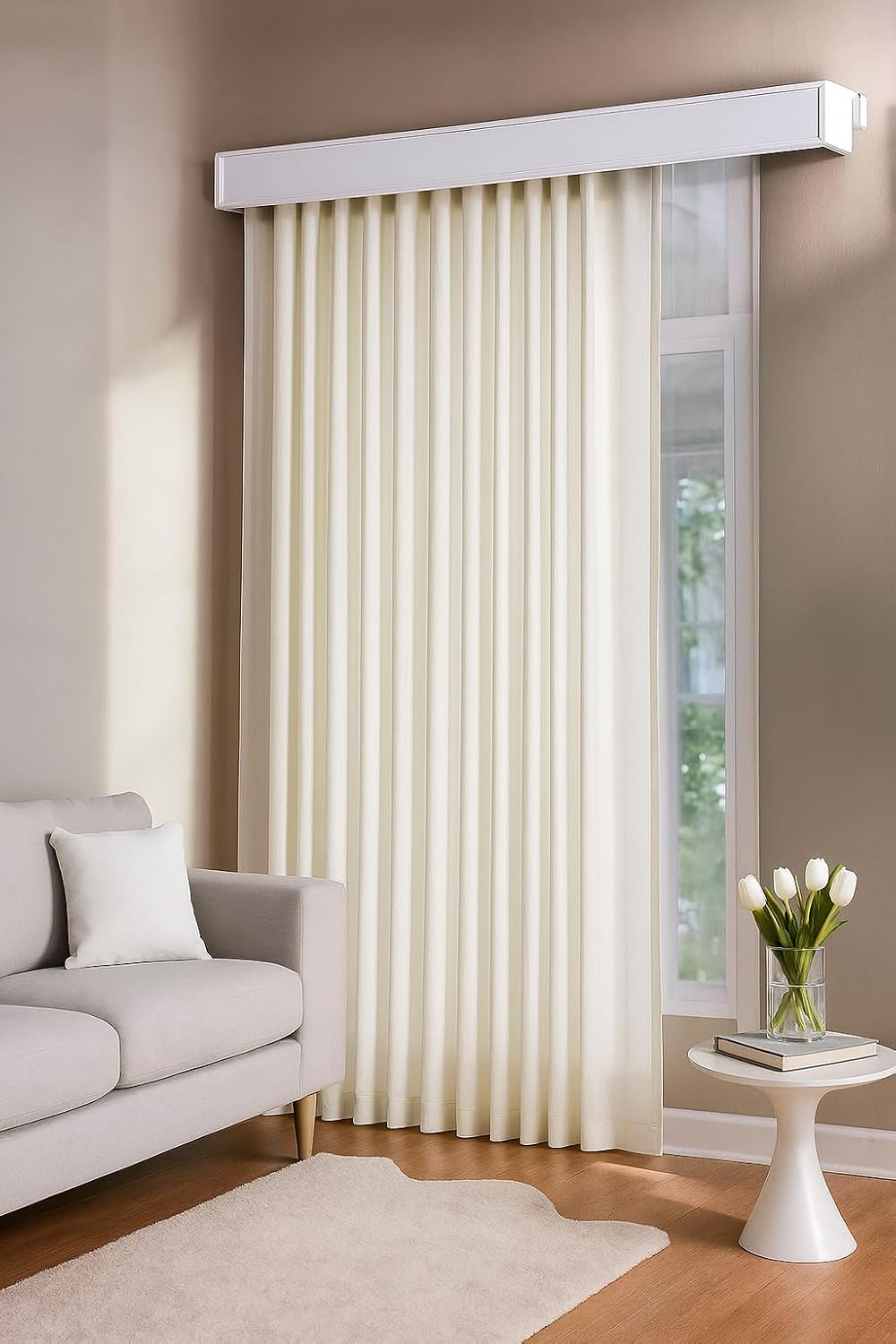 Gauze Fabric Design SATEN Ekru GÜNEŞLİK YÜKSEK KALİTELİ 250 x 200