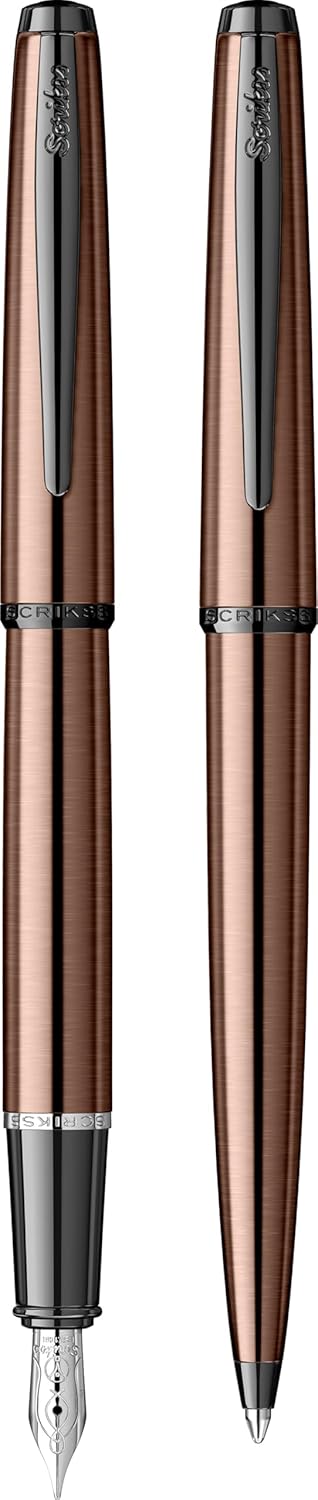 Scrikss 78MR Dolmakalem - Tükenmez Kalem İkili Set Rose