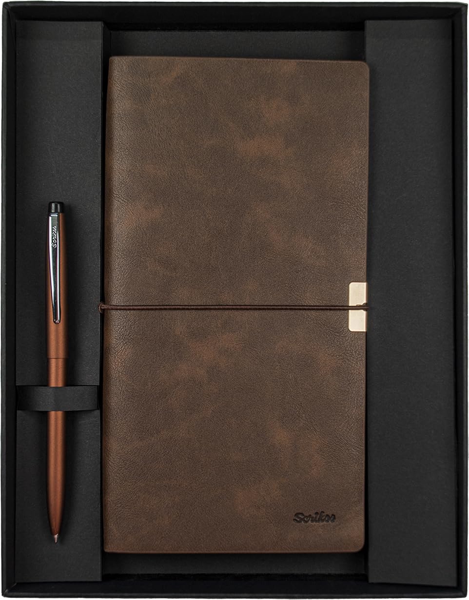 Scrikss SD700-C2 Premium Defter Toledo C7 Kahverengi & F108 Tükenmez Bronz Set