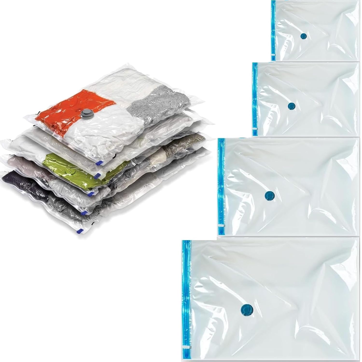 Beyyine Home Yüksek Kaliteli Vakumlu Hurc(M) 55 Cm X 90 Cm - Çevirmeli & Mavi Kapak - Vakumlu Hurç