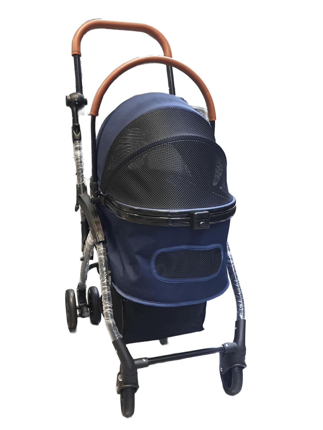 Tommy Evcil Hayvan Arabası 76,5x48x99 cm Lacivert Max 15 kg