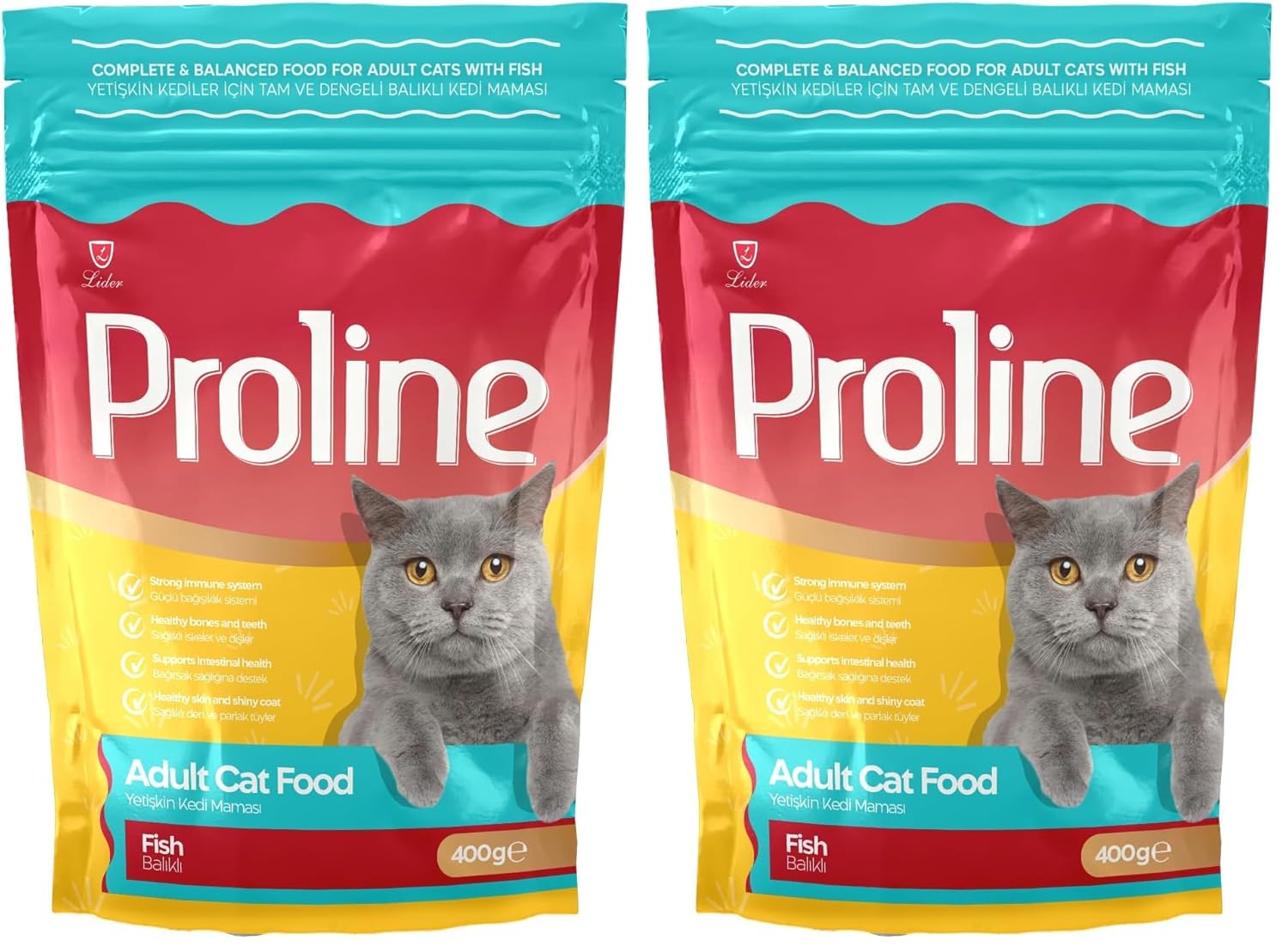 Proline Yetişkin Kedi Maması Balık Ve Pirinç 0.40 Kg 2li paket