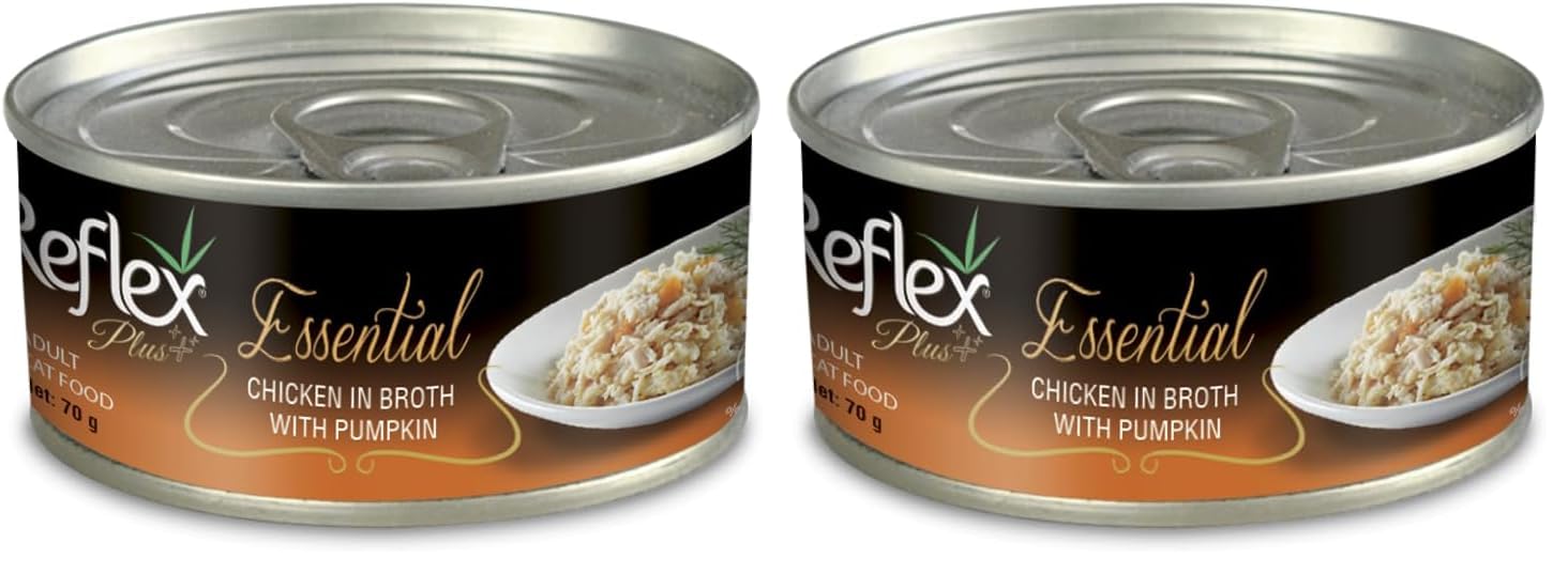 Reflex Essential Tavuklu Balkabak Kedi Konserv70Gr 2li paket