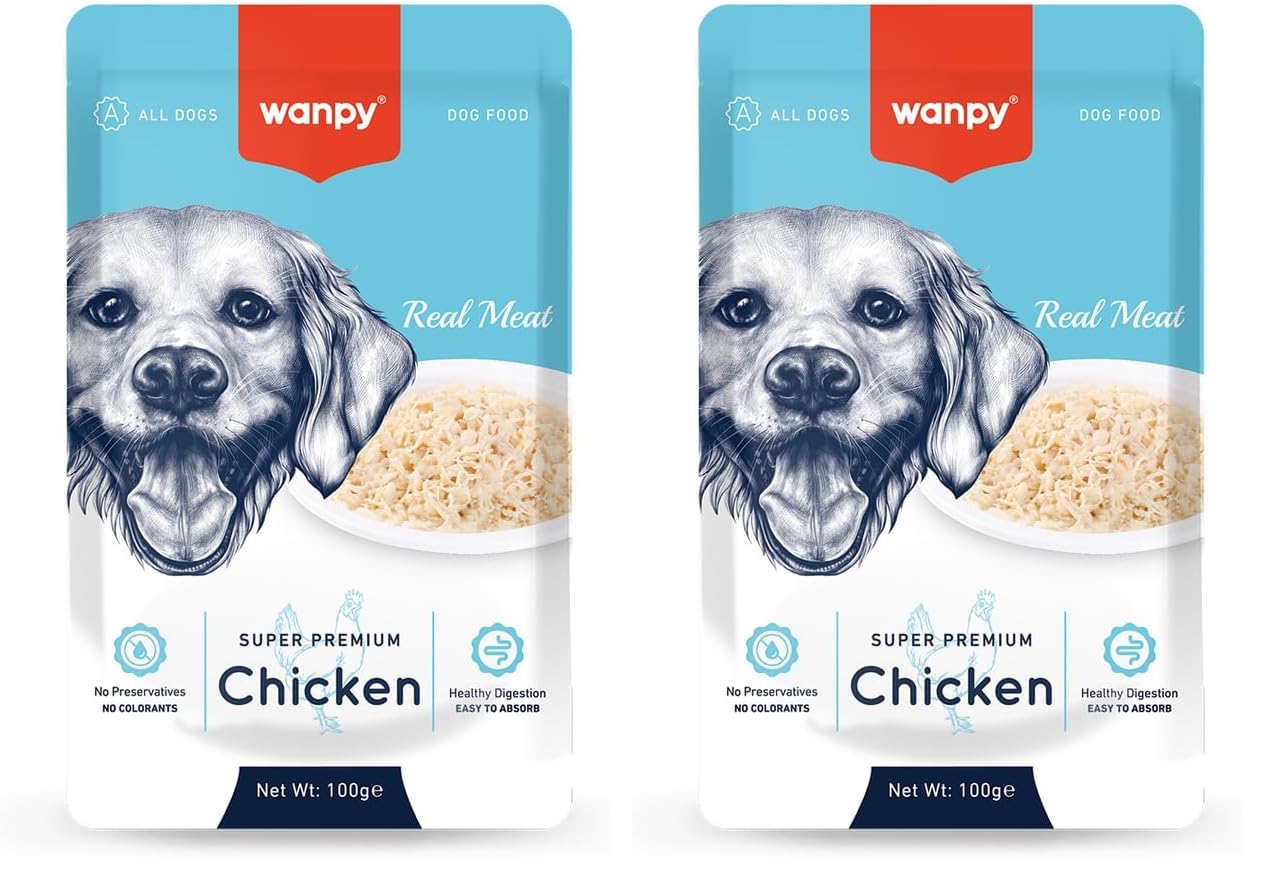 Wanpy Tavuklu Yaş Köpek Maması 100 G 2li paket