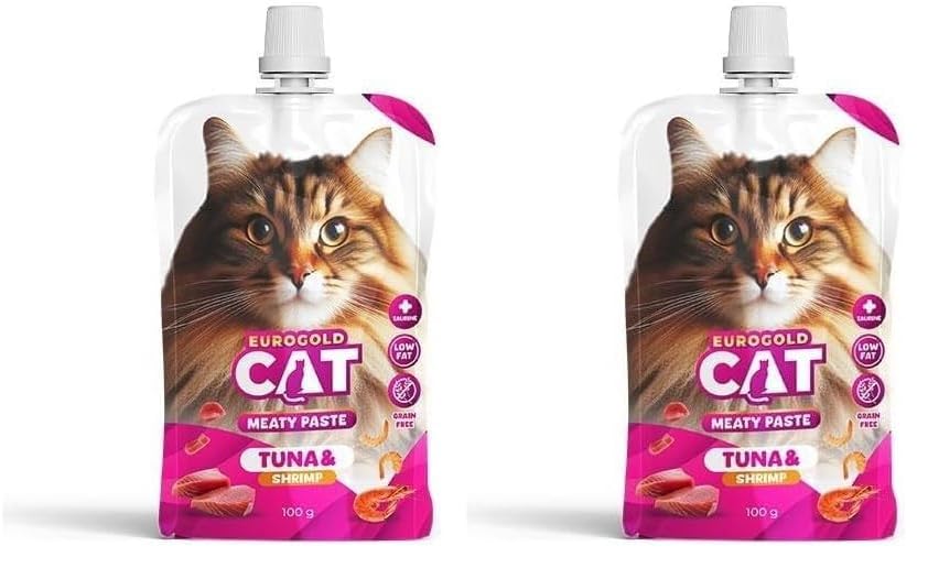 EuroGold Cat Et Ezmesi Ton Balığı-Karides 100 gr 2li paket