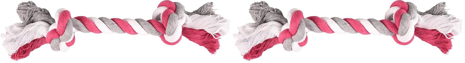 Flamingo 2 Düğümlü Renkli İp M 30 cm 2li paket