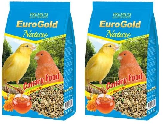 EuroGold Kanarya Yemi, Ballı ve Meyveli, 500 Gr 2li paket