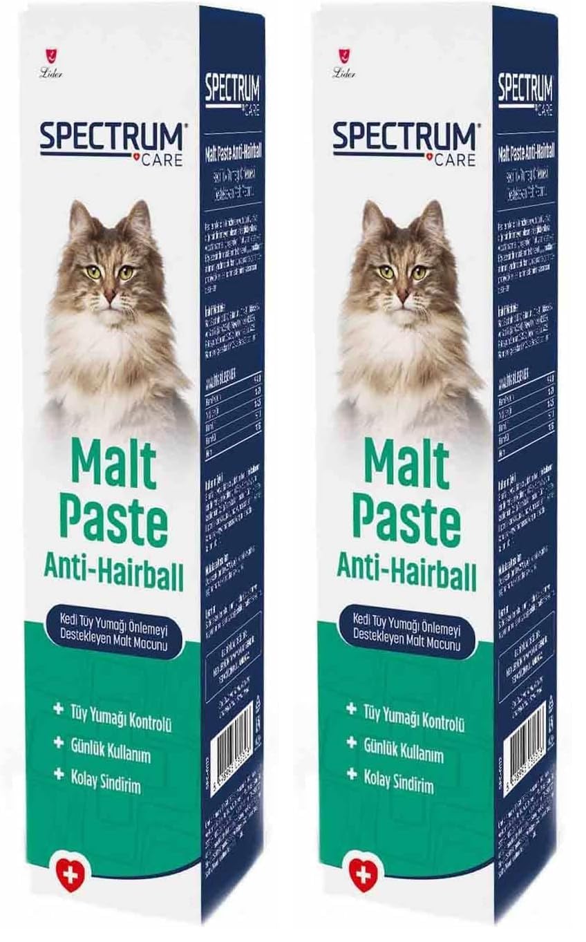 Spectrum Care Kedi Tüy Yumağı Önleyici Malt Paste 30 Gram 2li paket