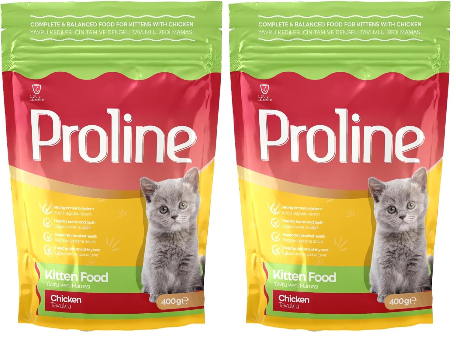 Proline Yavru Kedi Maması Tavuk 0.4 Kg 2li paket