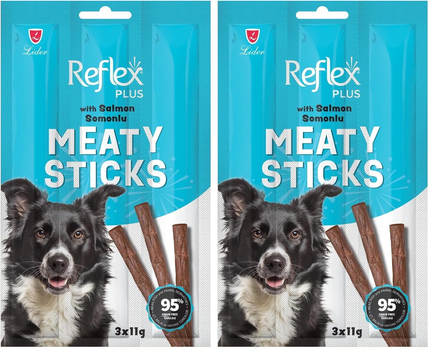 Reflex Plus Yetişkin Köpek Somonlu Çubuk Ödül Maması 33 Gr 2li paket