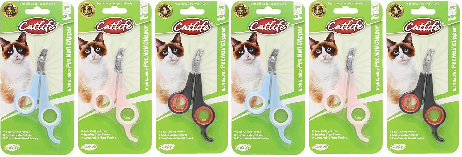 CATLİFE KEDİLER İÇİN TIRNAK MAKASI 12X6CM MİX 2li paket