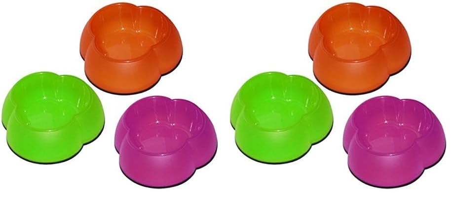 Pawise Çiçek Model Köpek Mama Kabı 700 Ml 2li paket