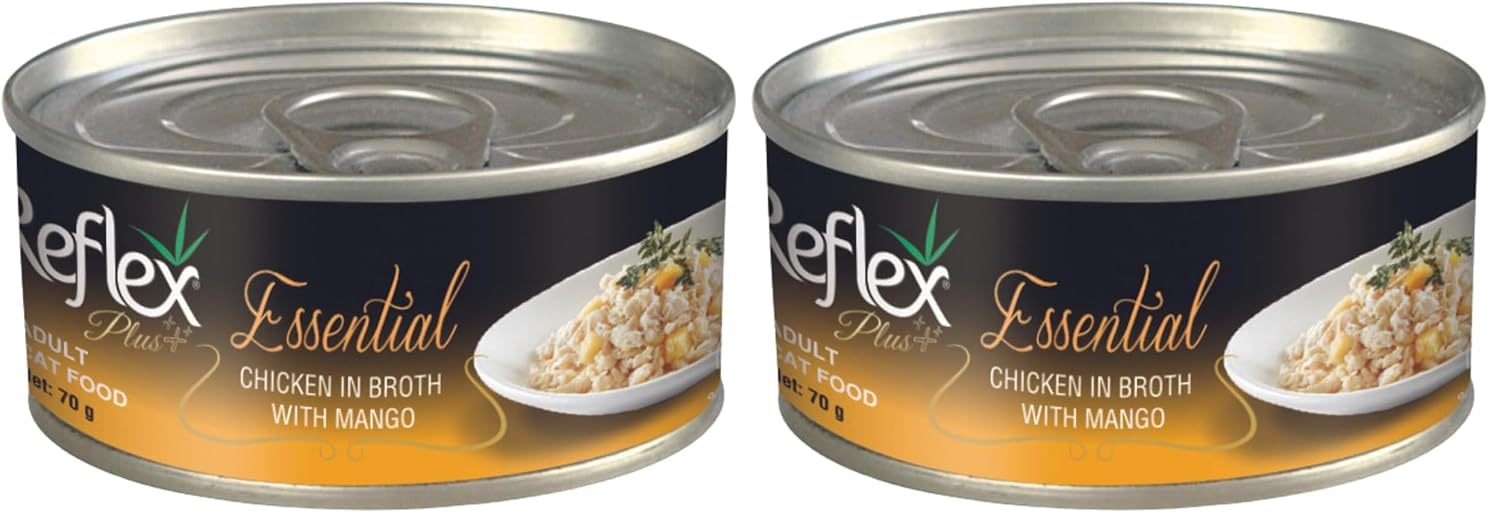 Reflex Plus Essenti Kedi Konserv Tavuk Mango 70Gr 2li paket