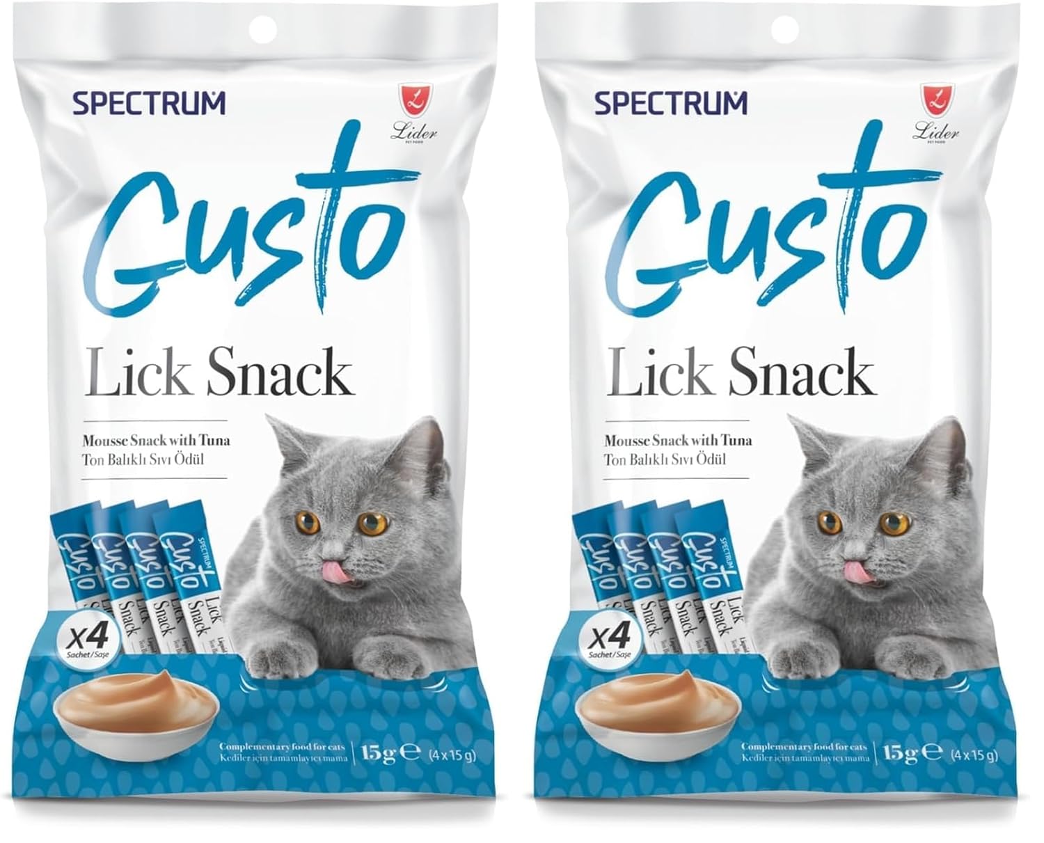 Spectrum Ton Balıklı Yetişkin Kedi Sıvı Ödül 60 Gram 2li paket