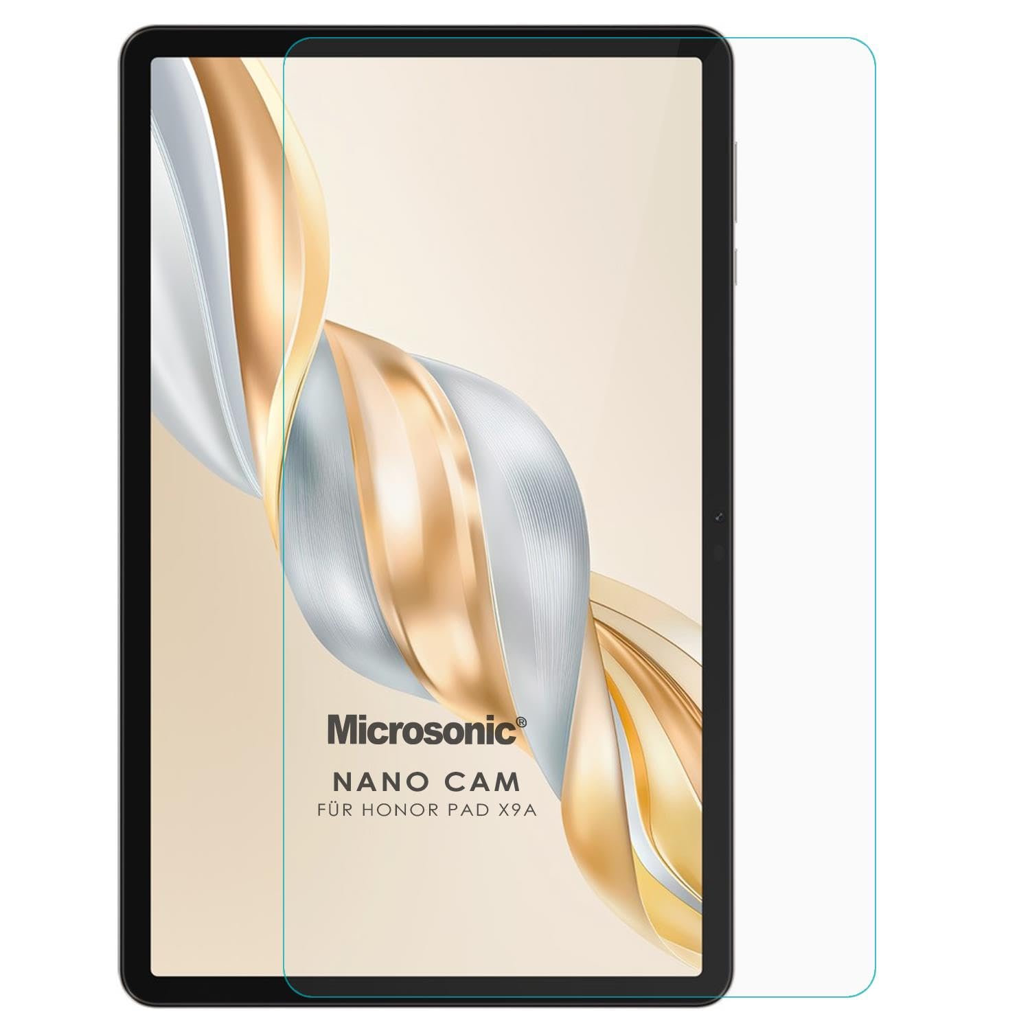 Microsonic Honor Pad X9A Nano Glass Cam Ekran Koruyucu [Honor Pad X9A ile Uyumlu Ekran Koruyucu - Şeffaf]