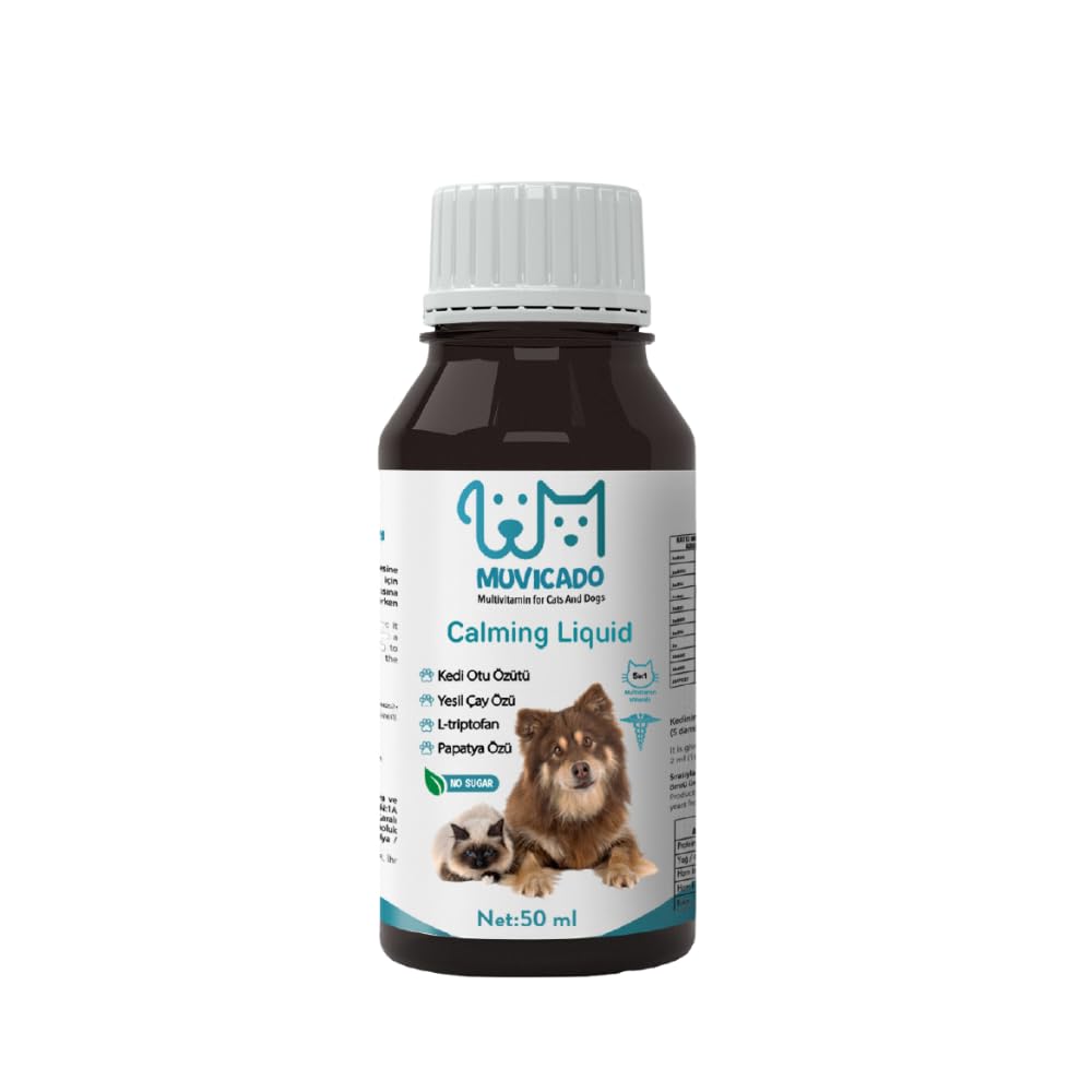 Kedi Köpek Sakinleştirici Damla ve Malt Calming Anti-Stress Rahatlatıcı Damla Sprey 50 ml