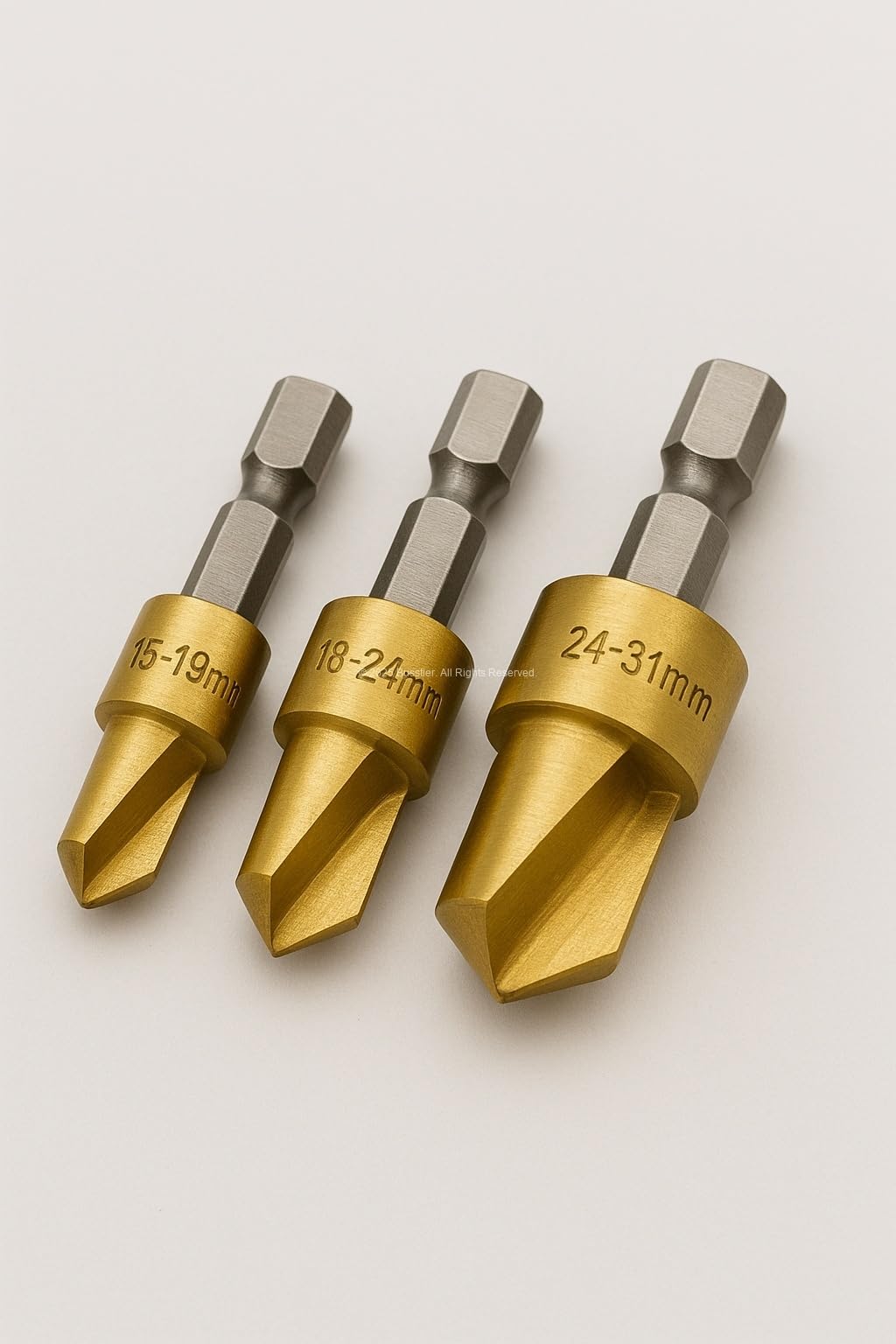 Busstier PPRC Boru Genişletme Uç Seti 3 Parça Matkap Uyumlu Girişli Boru Genişletme Uçları 15-19mm 18-24mm 24-31mm Dayanıklı Çelik Ergonomik Tasarım Profesyonel Tesisat Malzemesi