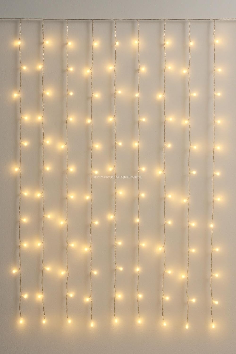 Busstier Perde Led Işık Peri Led 3m x 3m 300 LED Uzaktan Kumandalı Yüksek Kaliteli Dekoratif Aydınlatma Yatak Odası Balkon Düğün Parti Süsleme Işıkları Sıcak Beyaz