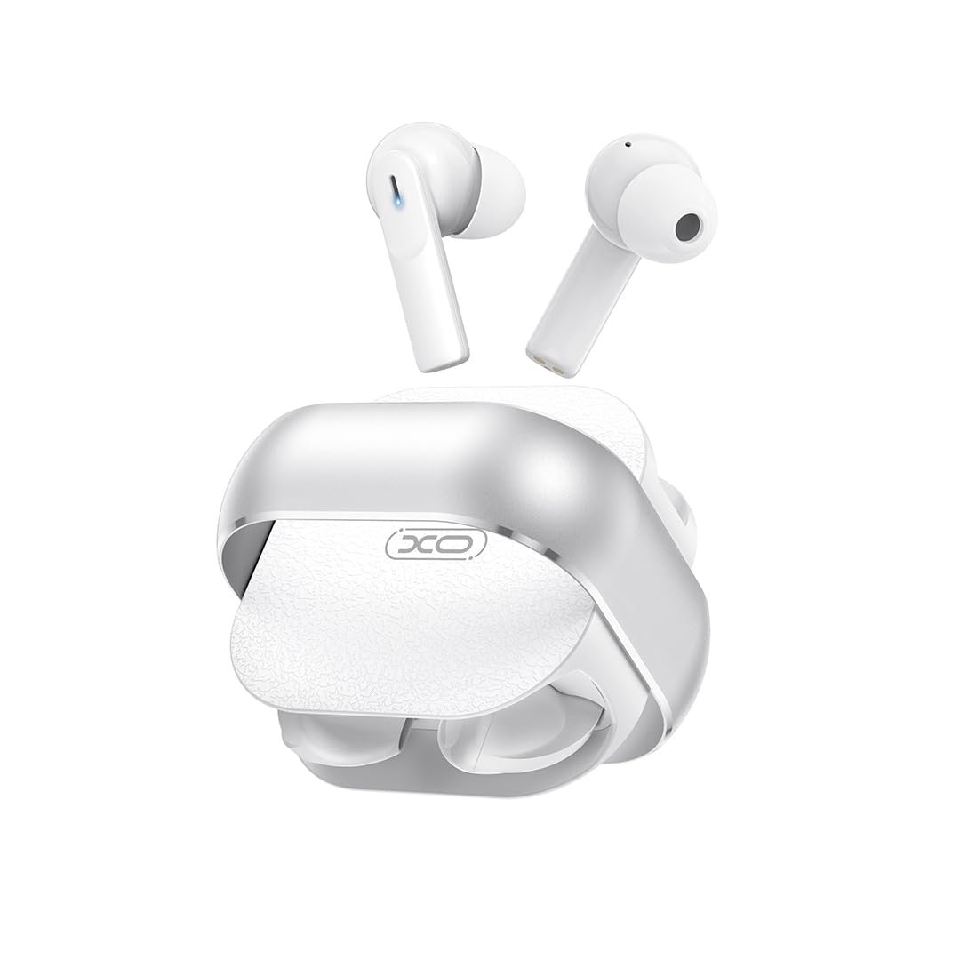 XO Bluetooth 5.3 Kablosuz Kulaklık – 2 Çift (Silikonlu & Silikonsuz) TWS Tasarım, ENC Gürültü Engelleme, 400mAh Şarj Kutusu, 5 Saat Müzik, Type-C Hızlı Şarj, G31, Beyaz