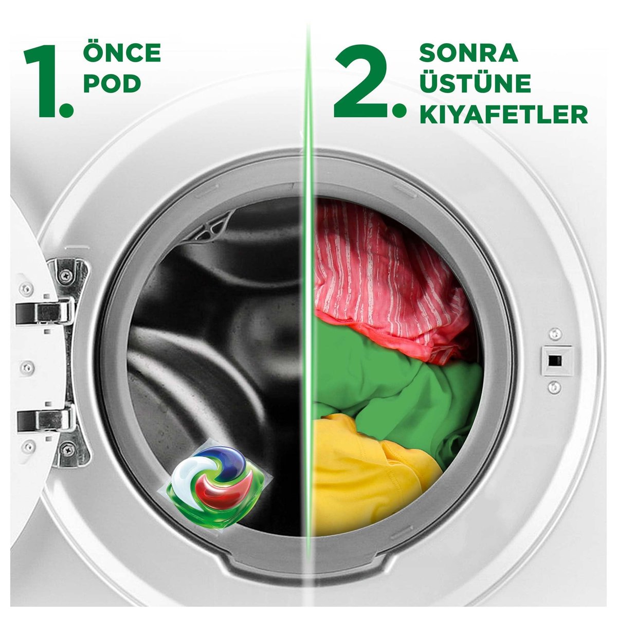 ARIEL Hepsi 1 Arada PODS Deneme Boy Ürün 1 Yıkama