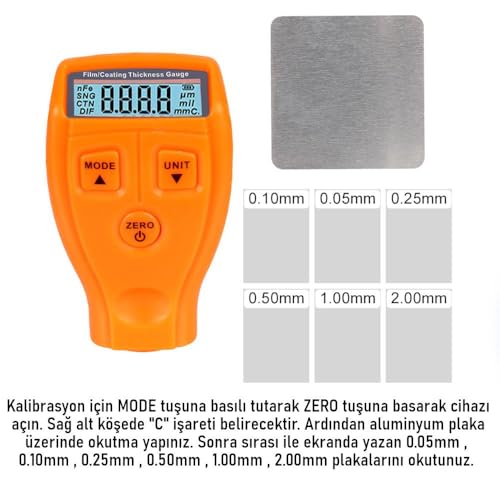 Valkyrie Dijital Kaplama Kalınlığı Ölçer – 0-2000 µm, FE/NFE Modu, LCD Ekran