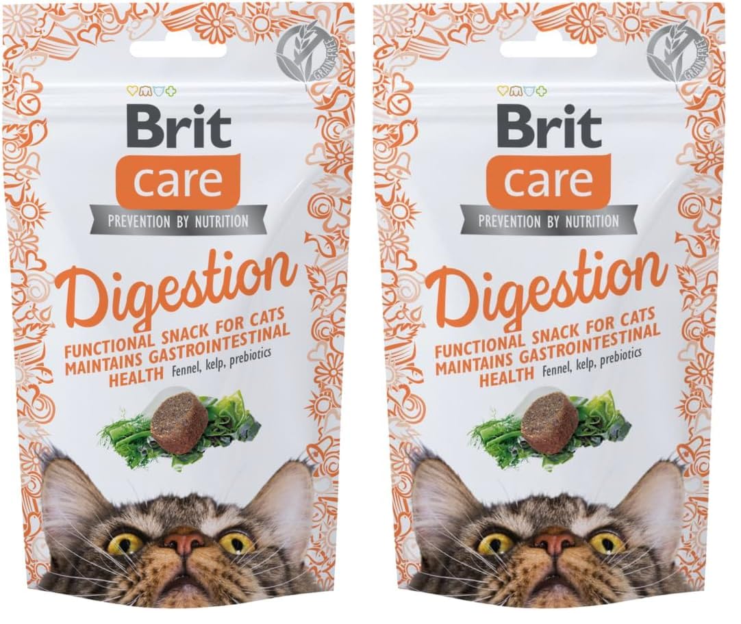 Brit Care Functional Snack, Sinidirim Sistemini Düzenlemek İçin, Tahılsız, Fonksiyonel Kedi Ödülü, 50 g 2li paket