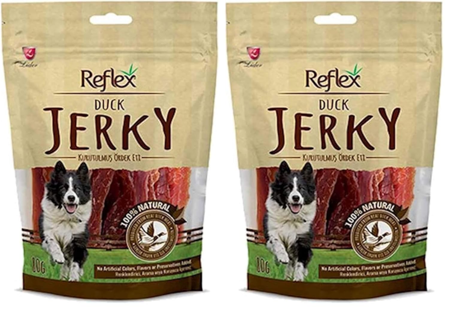 Reflex Ördek Parça Fileto Dogal Köpek Ödülü 80 Gr 2li paket