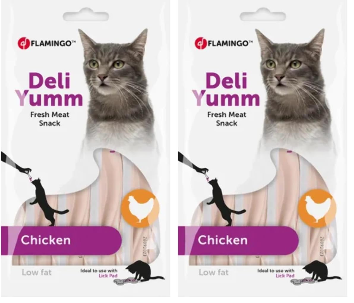 Flamingo Delı Yumm Taze Tavuklu Kedi Ödül Maması 14Gr 2li paket