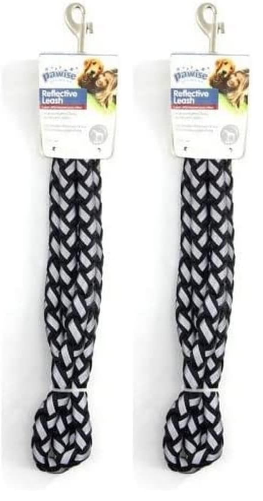Pawise Dog Reflective Leash S (10Mm X 120Cm) Siyah 2li paket