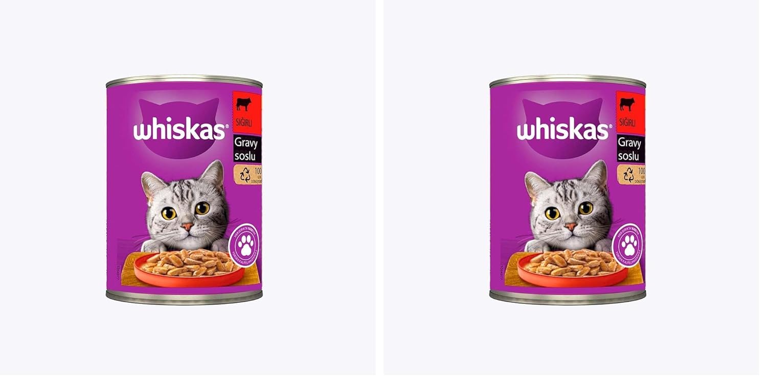 Whiskas Biftekli Konserve Kedi Maması 400 G 2li paket