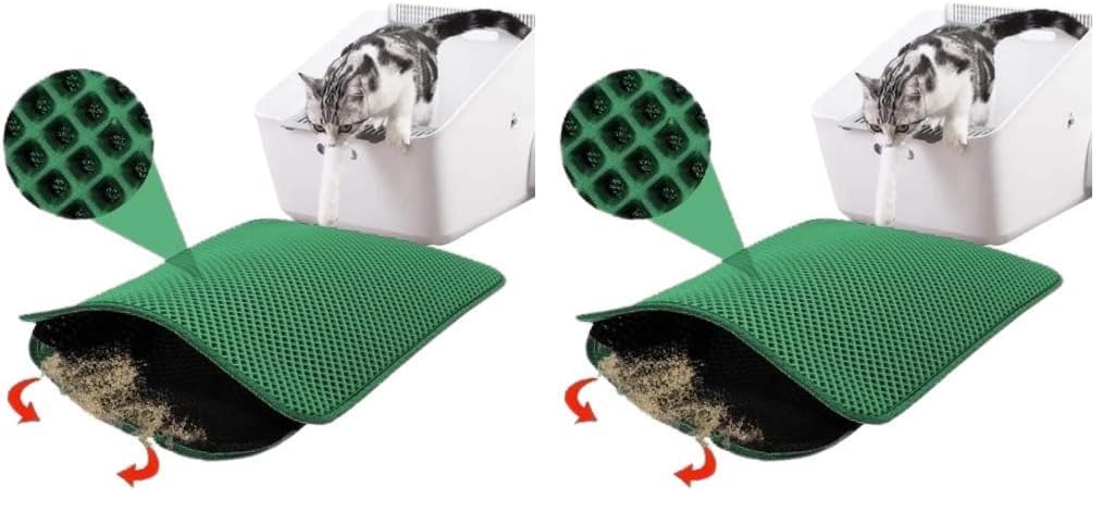 bypet Kedi Tuvaleti Önü Elekli Kedi Kumu Paspası 60 x 40 cm 2li paket