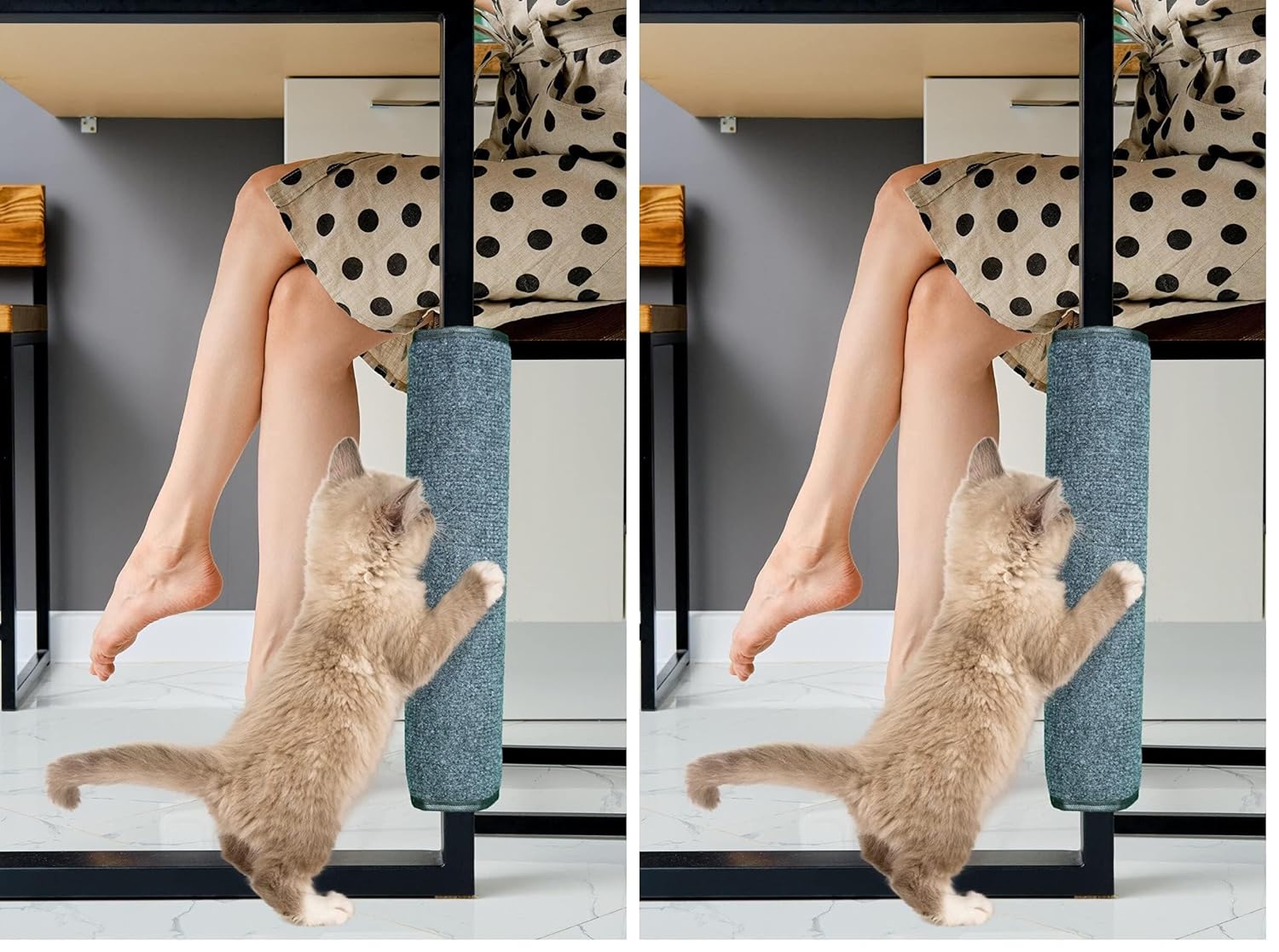 bypet Kedi Tırmalama Halısı Her Ebat Masa ve Sandalye Ayağına Bağlanabilen Kedi Tırmalama Halısı 2li paket