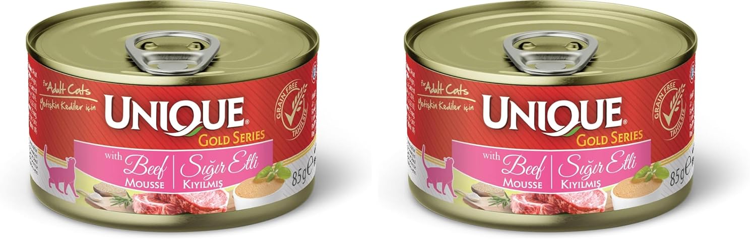 Unique Gold Series Cat Mousse With Beef 85 Gr 2li paket