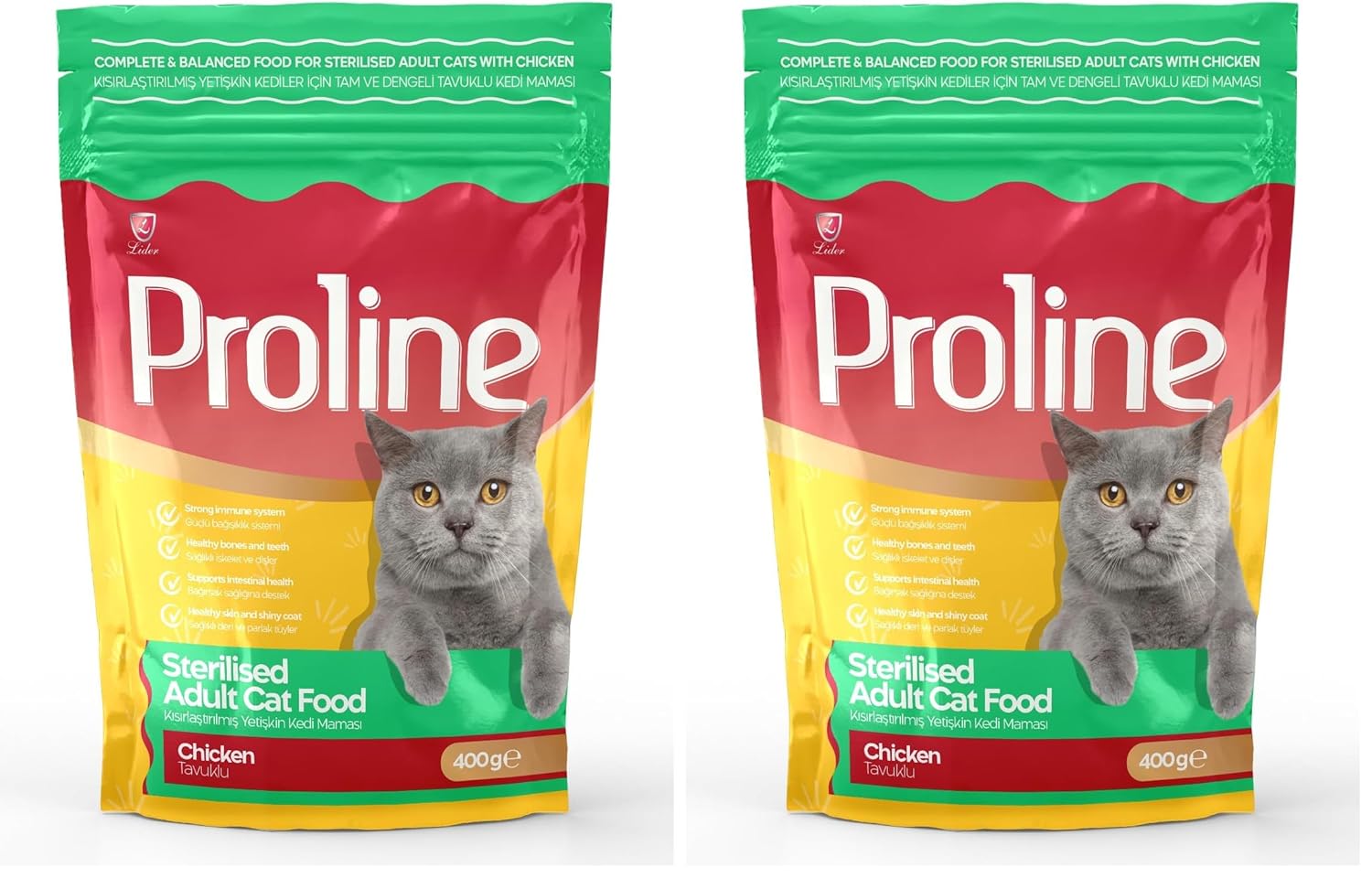 Proline Adult Cat Sterilized 31/11 Chicken 0.4 Kg 2li paket