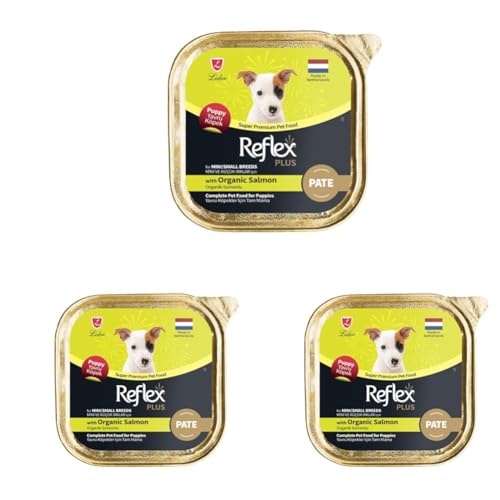 Reflex Plus Pate With Salmon Mini Küçük Irk Yavru Köpek Maması 85 Gr Tekli Paket 3lü paket