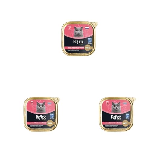 Reflex Plus Pate Somonlu ve Karidesli Kedi Konservesi 85 Gr 3lü paket