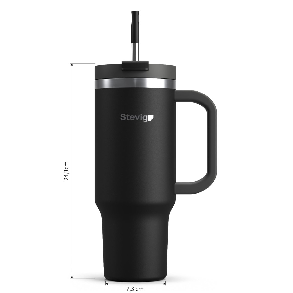 2 Moods Tuck-in Tumbler Sızdırmaz Çelik Termos 900 Mililitre Black ST-236