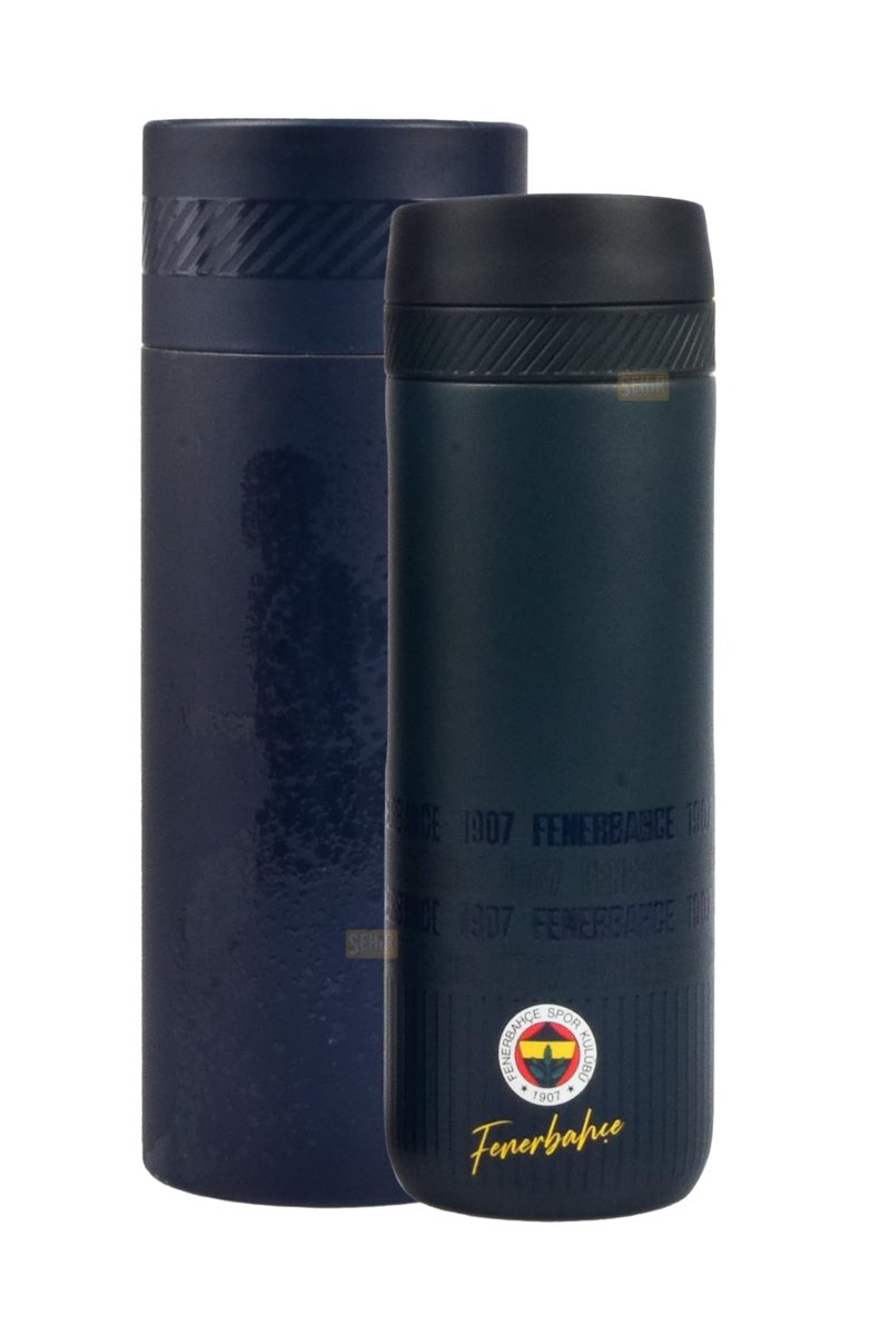 Fenerbahçe Resmi Lisanslı 550ml Rahat İçim Çift Katmanlı Paslanmaz Çelik Termos 6 Saat Sıcak Soğuk Premium Kutu