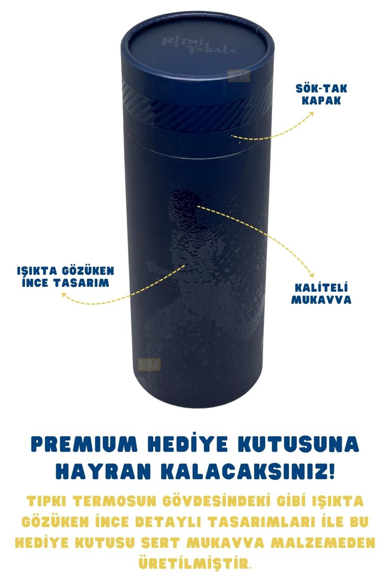 Fenerbahçe Resmi Lisanslı 550ml Rahat İçim Çift Katmanlı Paslanmaz Çelik Termos 6 Saat Sıcak Soğuk Premium Kutu