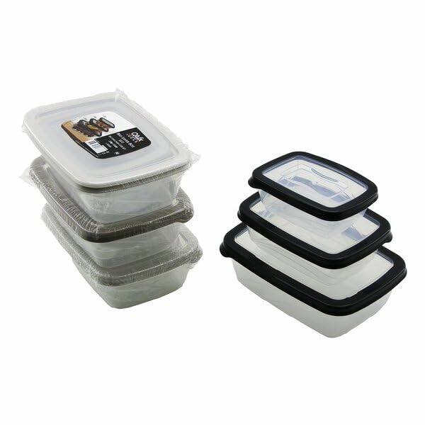 SUWORS 3’lü Sızdırmaz Saklama Kabı Seti (300ml + 600ml + 1200ml) | Şeffaf Plastik, Kapaklı, Buzdolabı, Yemek ve Mutfak Düzenleyici Saklama Kutusu