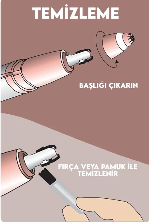 AEE® İnce Uçlu Kalem Yüz Tüy Alıcı – Kaş Bıyık Epilasyon Aleti Flawless | Kadın Yüz Tüy Temizleme Makinesi | Acısız Pürüzsüzlük, Taşınabilir, Şarjlı Kaş Düzeltici Tüy Alma Aleti