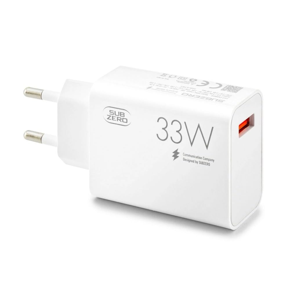 İphone Samsung Xiaomi Uyumlu 33W Turbo Fast Şarj Başlığı Usb Başlık Girişli Ev Şarj (SG86 33W)