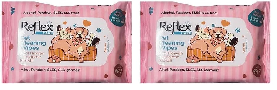 Reflex Care Evcil Hayvanlar İçin Çok Amaçlı Hijyenik Temizleme Havlusu 50’li 2li paket