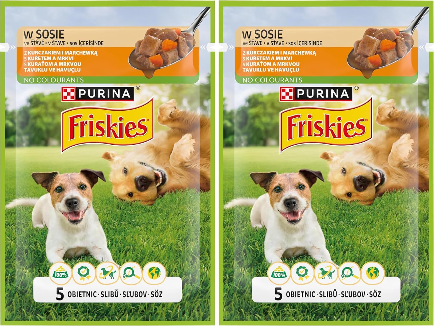 Friskies Yetişkin Köpekler için Tavuklu Sebzeli Yaş Mama 85 Gram 2li paket