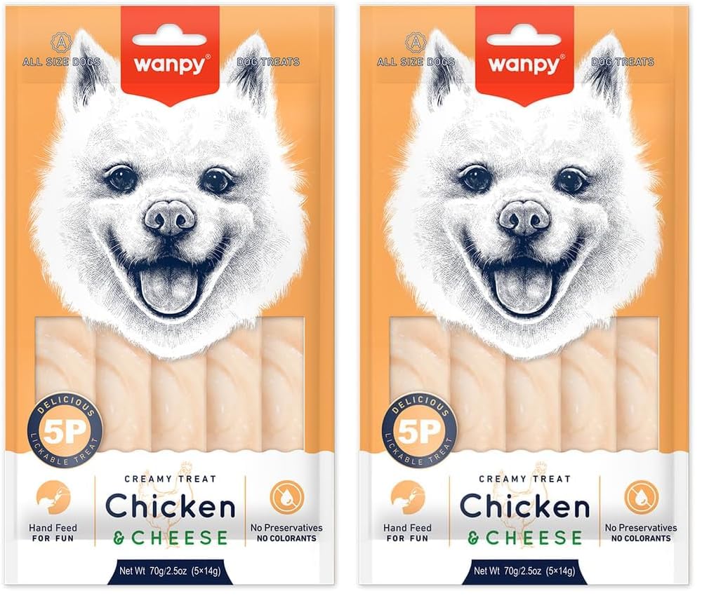 Wanpy Tavuklu Peynirli Krema Köpek Ödülü 5 X14 Gr 2li paket