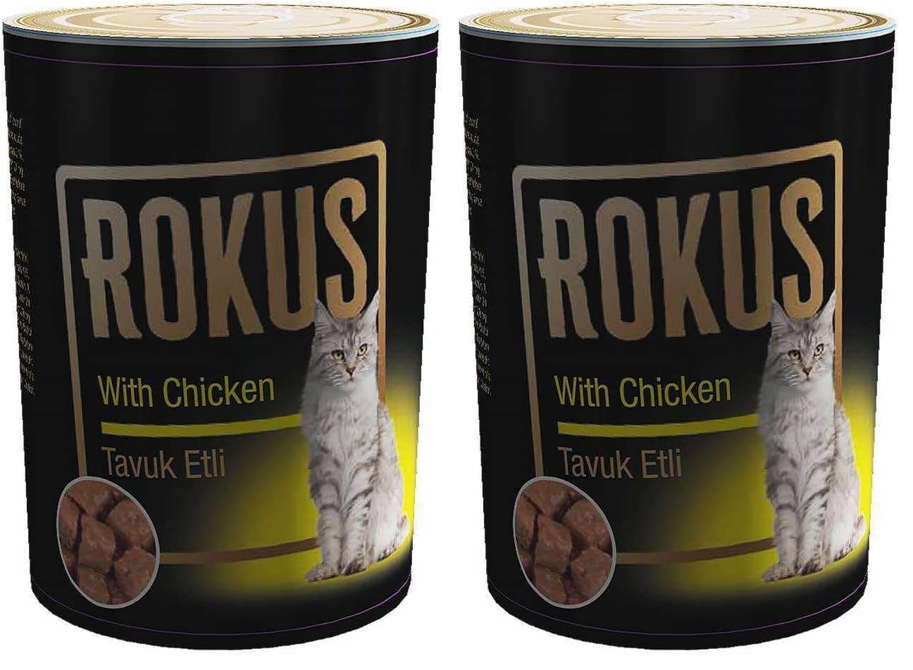 Rokus Tavuklu 410 G. Kedi Konserve Maması 2li paket